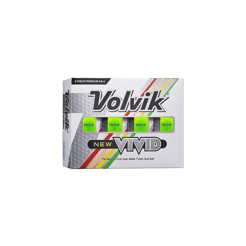 Vivid Golf Balls: Matte Green, Dozen