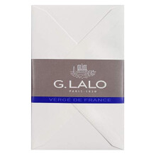 Clairefontaine - Ref 24400L - G.Lalo Gummed Lined Envelopes (Pack of 20) - 9 x 14cm in Size, PEFC-Certified, White Linings for Confidentiality -