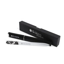 G.Liane Premium Glasnagelfil med Fodral Professionell Kristall Nagelfil för Manikyrset