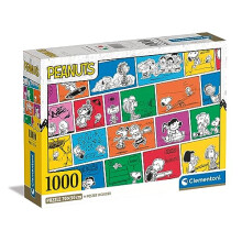 Clementoni 39803 Peanuts 1000 Teile Comic-Puzzle fr Erwachsene, hergestellt in Italien