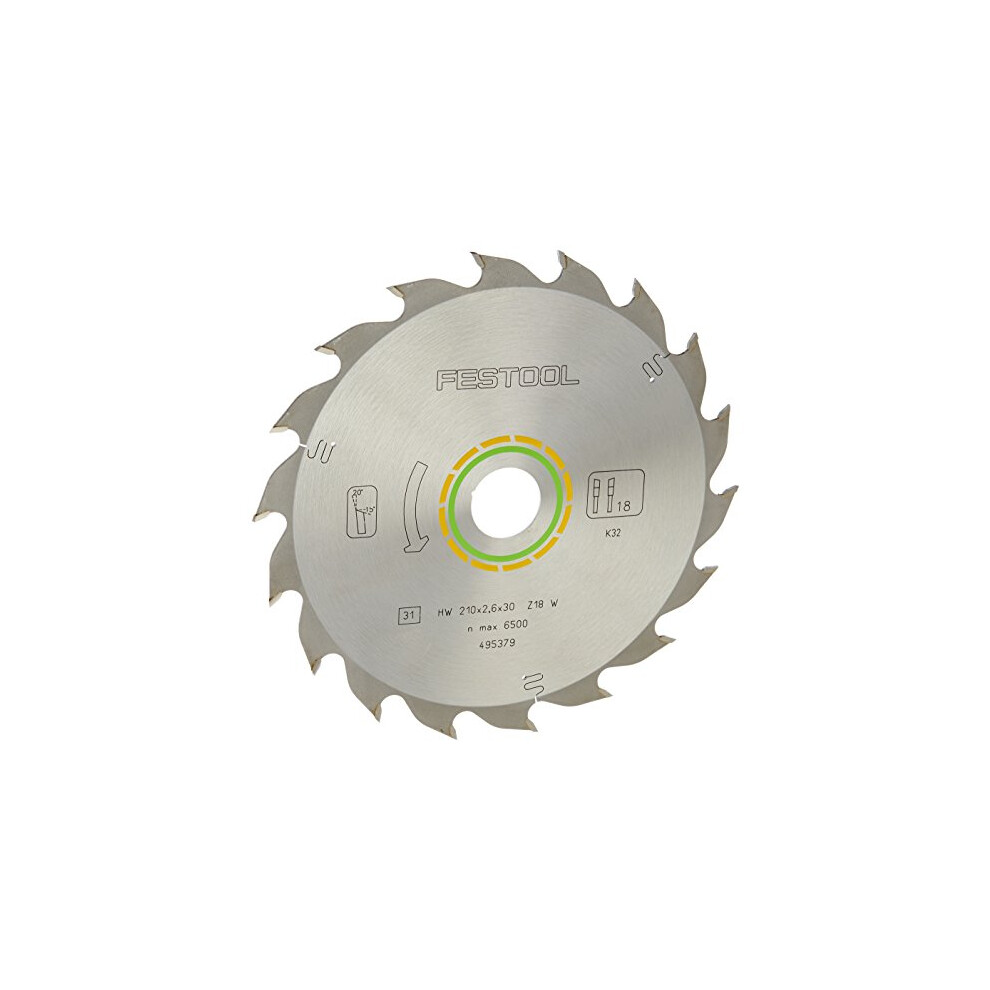 493197 Standard Saw Blade 210x2,6x30 W18 for TS 75