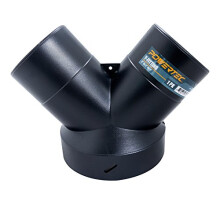 POWERTEC, 6 x 4 x 4 70189 Y-Fitting, Black