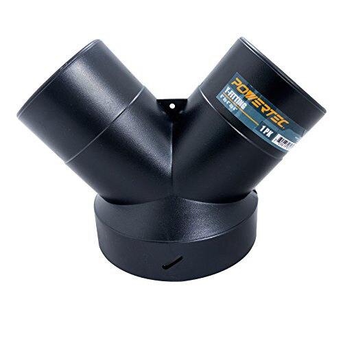 POWERTEC, 6 x 4 x 4 70189 Y-Fitting, Black