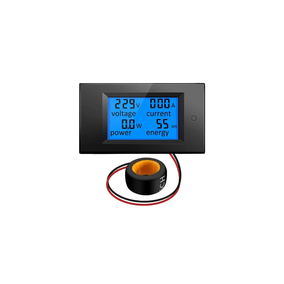 Ac 80-260V 100A Digital Current Voltage Amperage Lcd Power Meter Dc Volt Amp Testing Gauge Monitor Power Energy Tester Ammeter Voltmeter 798339964406