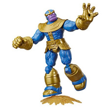 Avengers Bend And Flex Action Figure Toy, 15 cm Flexible Thanos Figure, Includes Blast Accessory, For Children Aged 6 and Up