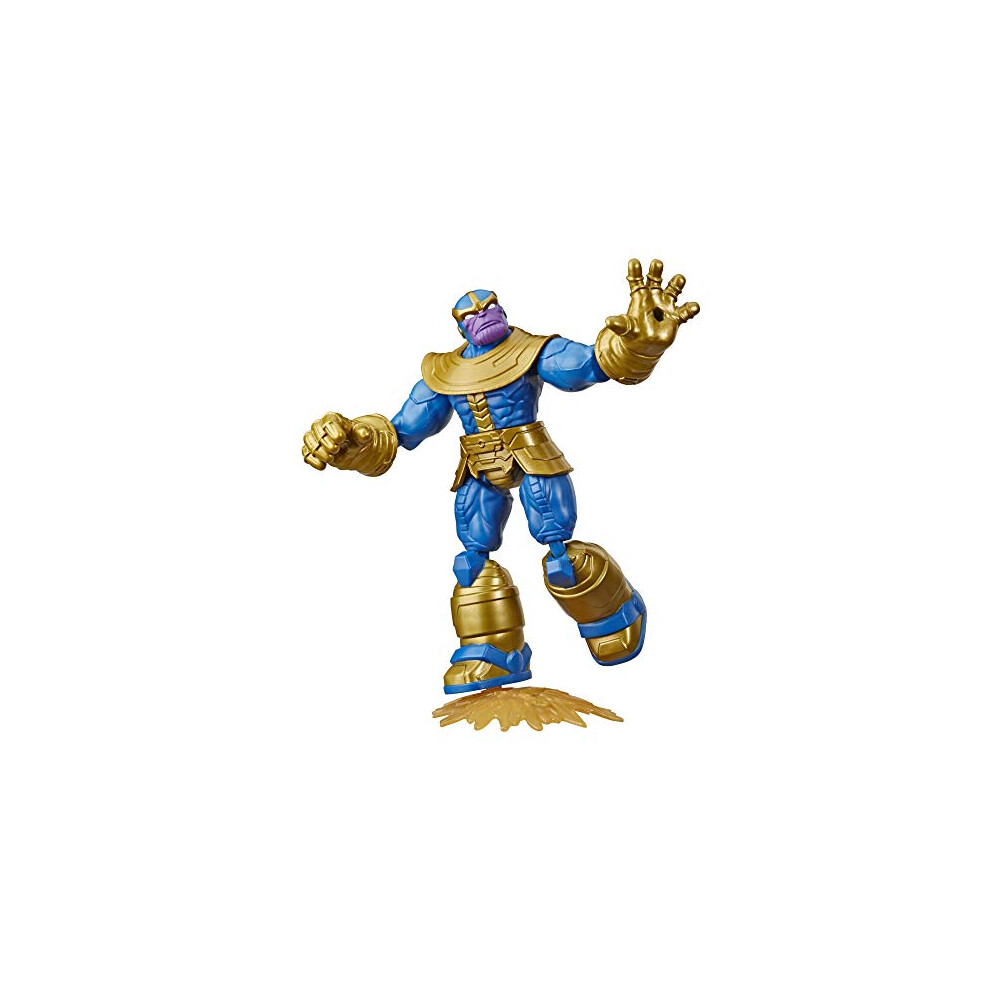 Avengers Bend And Flex Action Figure Toy, 15 cm Flexible Thanos Figure, Includes Blast Accessory, For Children Aged 6 and Up-image-OPC-PDVWX69-NEW