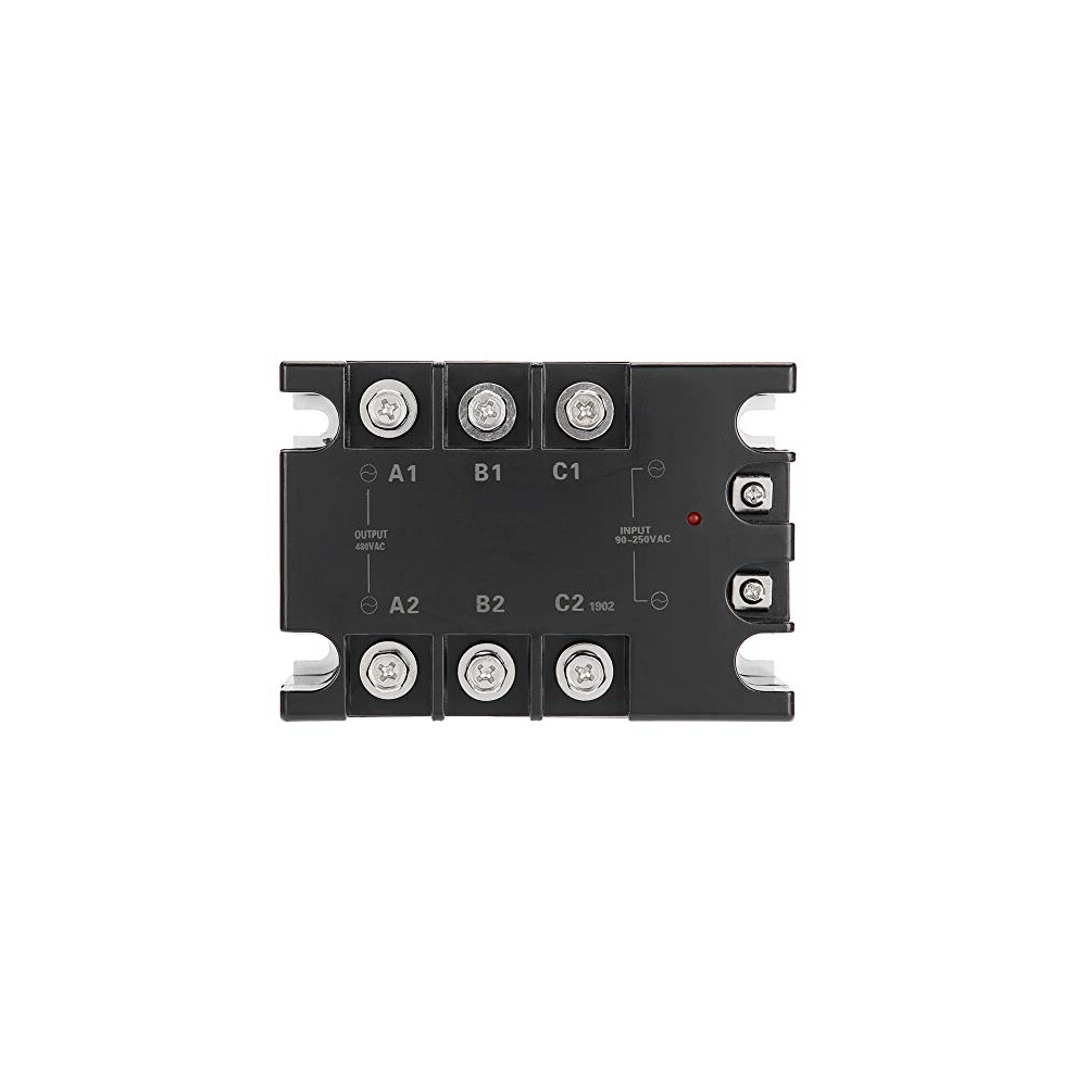 Ac-Ac 3 Phase Solid State Relay 40A Load 24-480Vac High Switching Speed Ssr For Industrial Automation Device 8851677047094