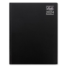 Letts Rhino 2024 diary - A4 week to view with appointments - black