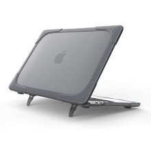 for MacBook Air 13'' M1 Case Cover, 2020 2019 2018 (A2337 /A2179 / A1932), Heavy Duty Slim Hard Shell Protective Cover -Grey