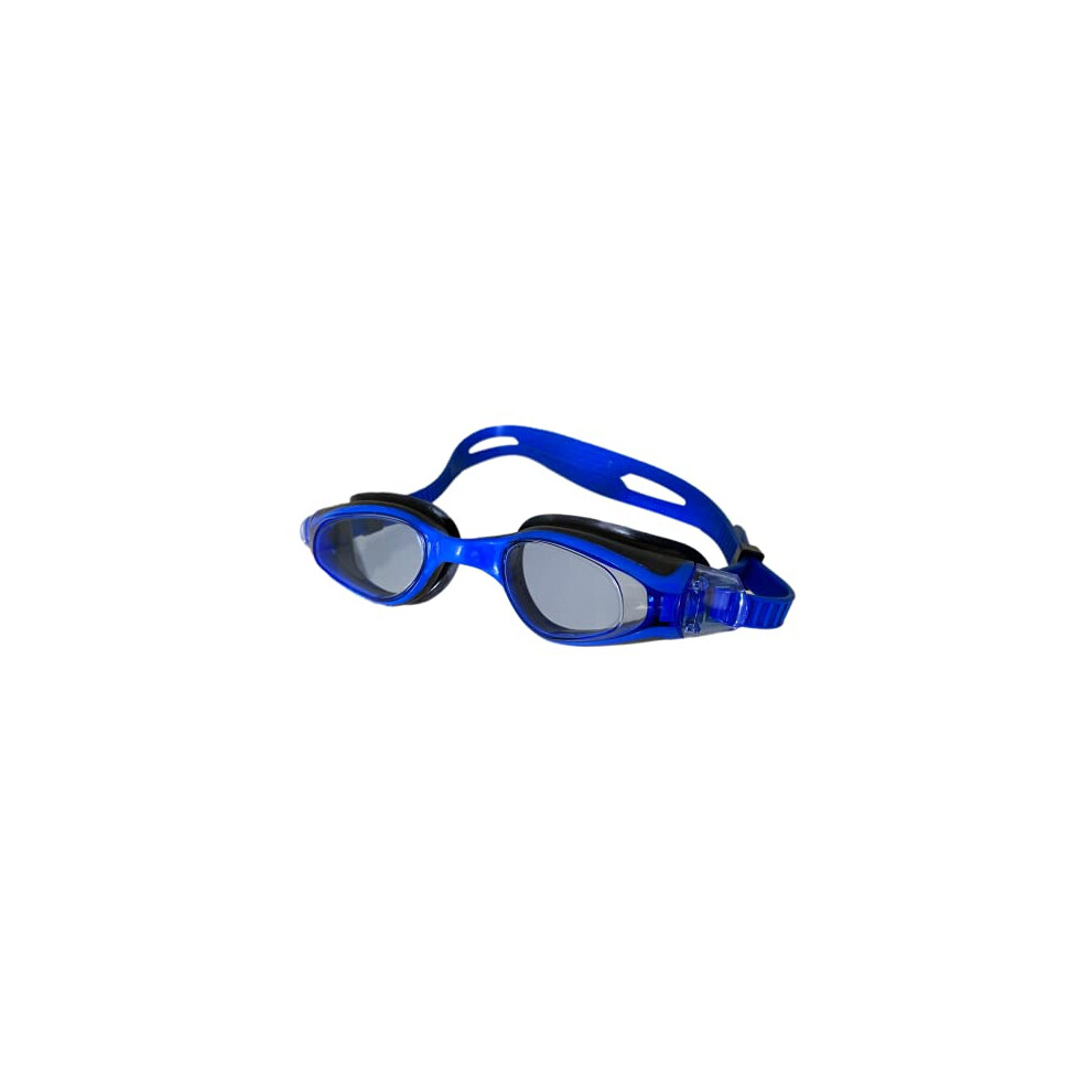 Swimming Goggles, Mens and Womens , Pool Accessories, Magna Anti-Fog, Clear Vision with UV Protection with TPR Gasket (Blue, One Size)