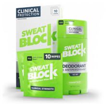 SweatBlock Deodorante Antitraspirante MAXIMUM CLINICAL STRENGTH per Uomini & Donne - Aiuto per Ipersudorazione