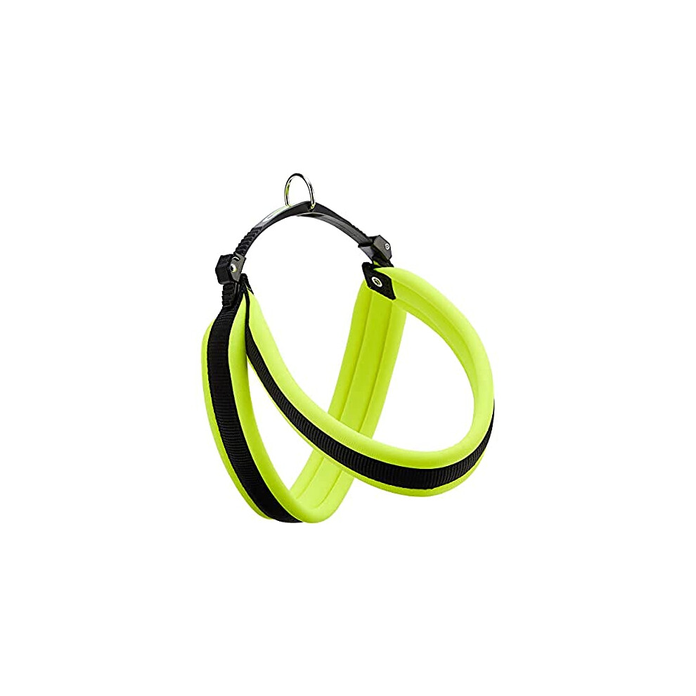 Agila Fluo Number 5 Dog Harness, 50-58 cm, Green