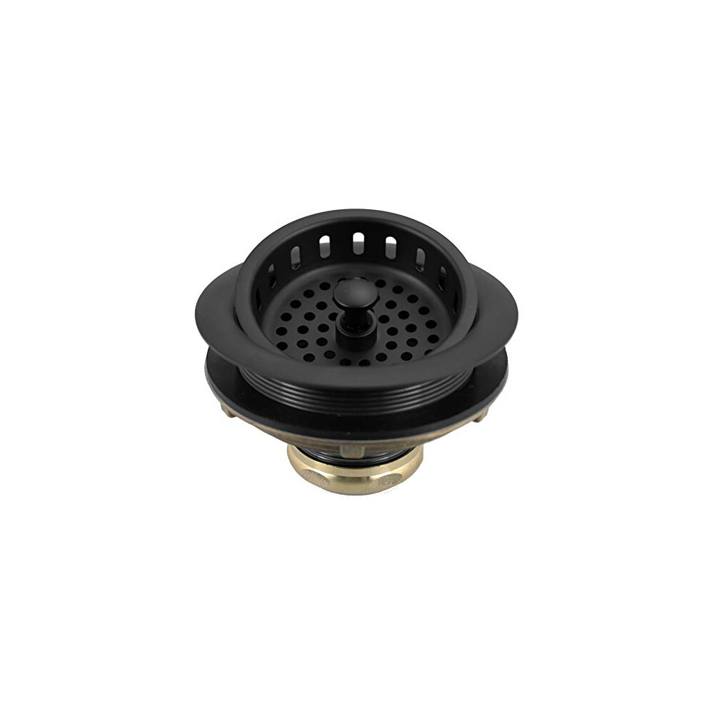 Cr   pine d'   vier de cuisine Westbrass D214-62 3-1/2"" style poteau, grand format, noir mat