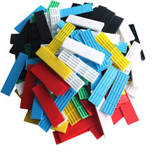 120pcs Assorted Window Glazing Glass Flat Plastic Packers, Window Door Flooring Glazing Frame Packer Shims Spacers, Several Sizes 1-6mm, 6 Colors