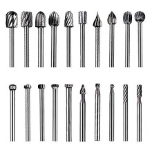 Rotary Burr Set with 3mm Shank for DIY Woodworking, Carving, Engraving, Drilling