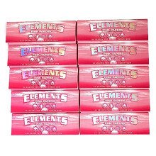 PINK size 1 1/4 rolling paper - 10 booklets / 500 papers