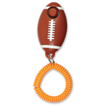 Smarty Pooch Training Clicker Football, American Football-Themed Clicker for Dog Training with Flexible Wrist Strap, Dog Training and Behaviour