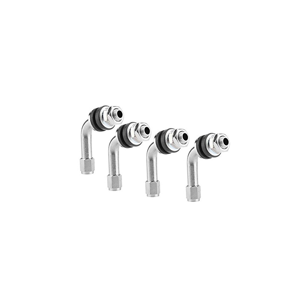 Tire Valve Stems,Akozon 4Pcs 90 Degree Angle Tire Valve Stems For Car Motorcycle Tyre, Motorcycle Valve Stem Angled Valve Stem Motorcycle Wheel Valve 719233049396