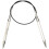 40 cm x 6.5 mm Nova Cubics Fixed Circular Needles, Shiny Brass 1