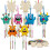 9 Pack Monster Wind Chime Kit for Kids Make Your Own Monster Wind Chime Wooden Arts and Crafts for Girls Boys DIY Painting for Art Activity Party 1