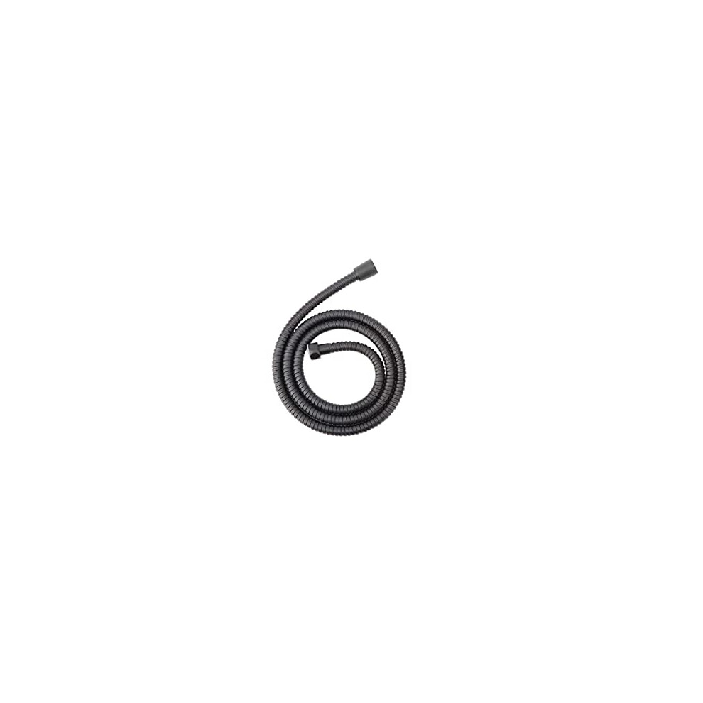 Black Shower Hose Stainless Steel Shower Bath Extension Replacement Part Bathroom 1.5m Flexible Hose Handheld Shower