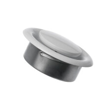 Ø 125mm / 5'' Adjustable Diffuser - Air Exhaust Valve - Ventilation Ducting Cover - Metal - White