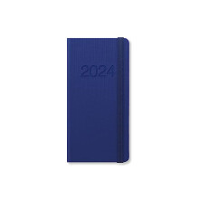 Letts Memo Slim week to view 2024 diary - blue