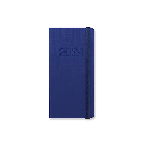 Letts Memo Slim week to view 2024 diary - blue