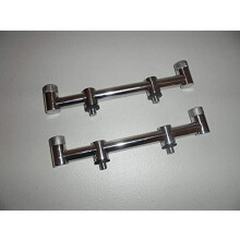 2 Rod stainless Steel buzz bars. 20cm. Solid, chunky, standard threads, Knurled locking nuts - 2 Bars supplied