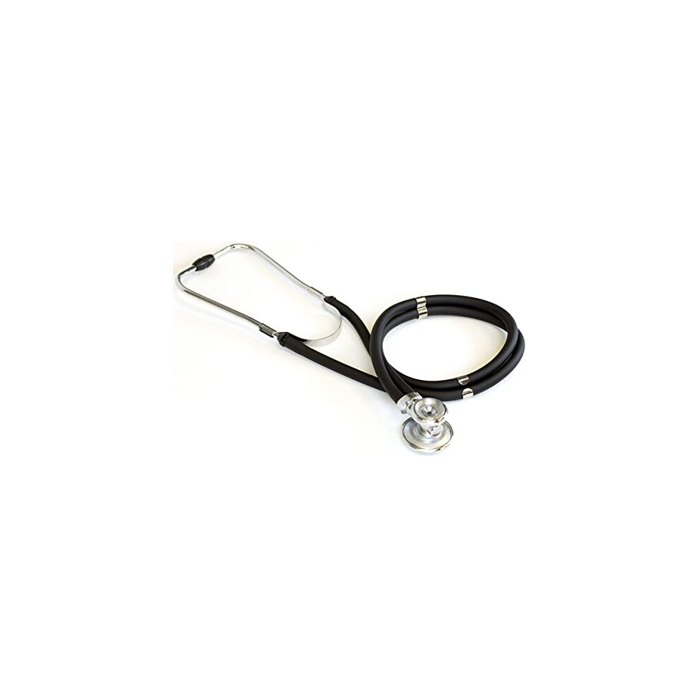 DS-9295-BK 30" Sprague Rappaport Style Stethoscope for Doctors, Nurses and Medical Students, First Aid Professional Dual Head Cardiology Kit for Men,