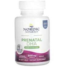 Nordic Naturals, Vegan Prenatal DHA, 500mg Vegan DHA from Algae Oil, 60 Vegan Softgels, Lab-Tested, Vegetarian, Soy-Free, Gluten-Free, Non-GMO
