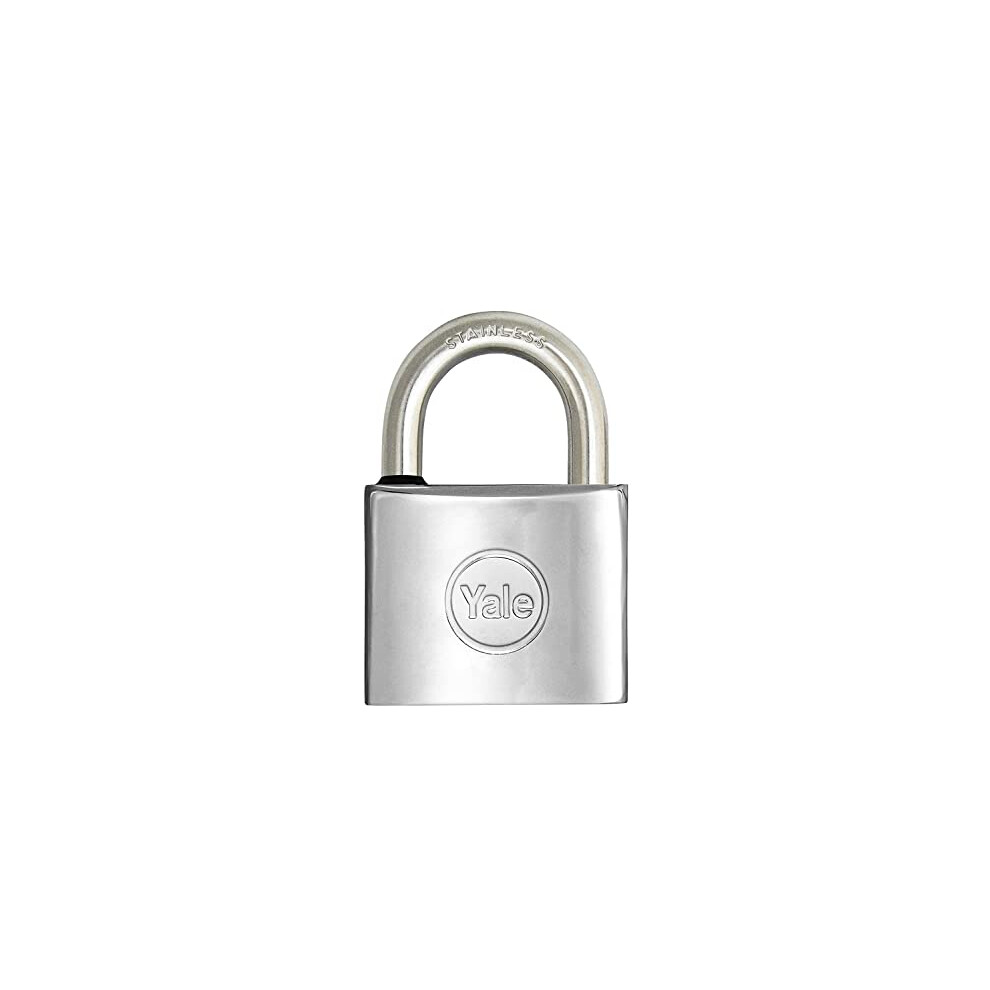 Yale Y1140030080x Y114 Series Standard Arch Marine Padlock Mm 30, Silver