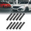 10 Pcs Black Motorcycle Bettery Fixed Holder Rubber Strap Band 15cm 2