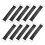 10 Pcs Black Motorcycle Bettery Fixed Holder Rubber Strap Band 15cm 1