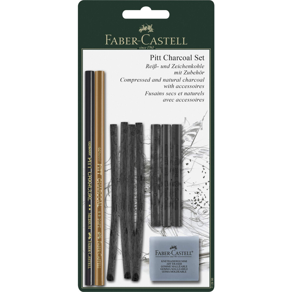 Pitt Monochrome Charcoal Set Blister-Card ,Brown