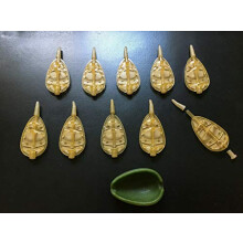 10 X INLINE METHOD FEEDERS + MOULD. Choose 20g, 30g, 40g, 50g, Carp, fishing tackle (40)