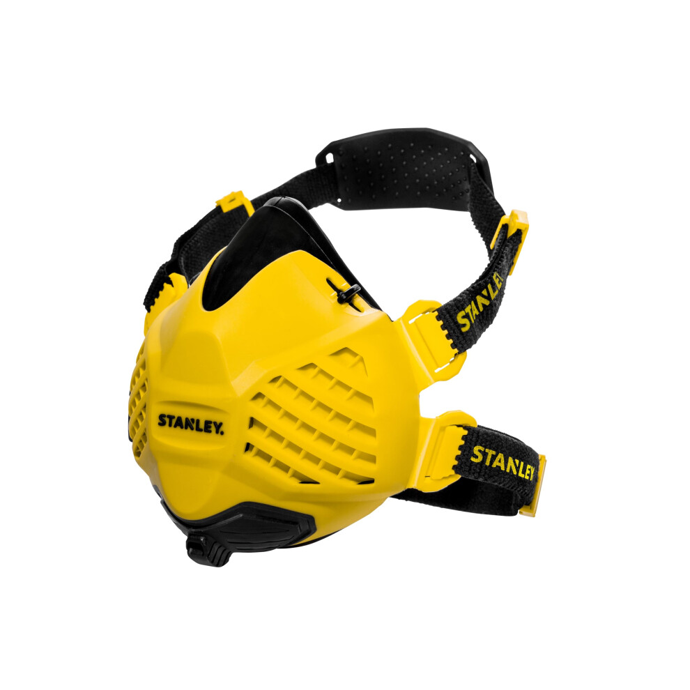 Stanley P3 Dust Mask, Reusable Respirator Mask With Face-Fit-Check Technology & Maximum 99.99% P3 Fitted Filters. Dust Masks For Building Work, Dust Masks For