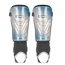 MX JUNIOR SHINGUARDS SILVER/BLUE (LARGE)