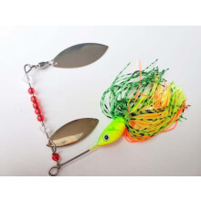 spinner bait fishing lure MARDI GRAS MULTI COLOURED PATTERN 100mm / 20g (0.5oz)