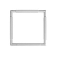 Square Embroidery Hoops Q Snaps for Cross Stitch, 6 x 6 Inch Plastic Embroidery Frames Hoop Clips for DIY Craft Sewing, Quilting, Silk-Painting
