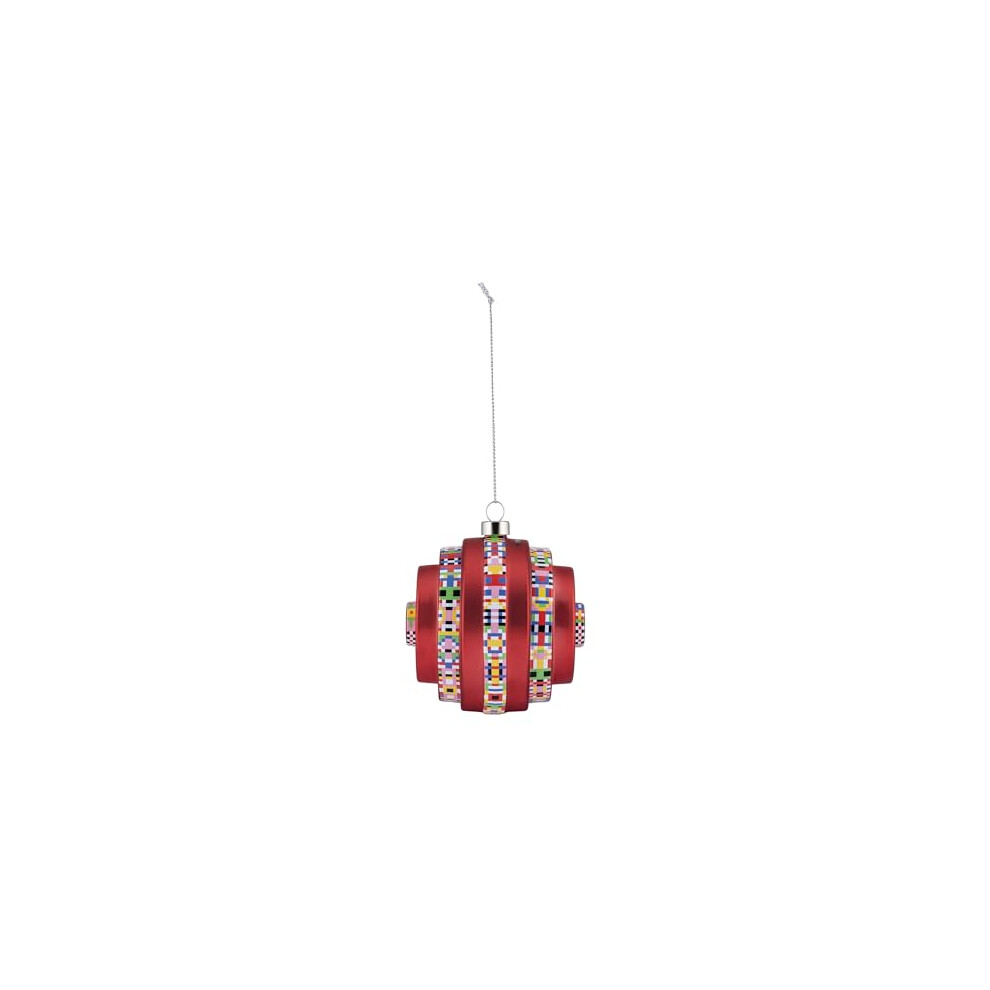 Arch ESA06 6 - Design Christmas Tree Ornament, in Blown Glass, Hand-decorated