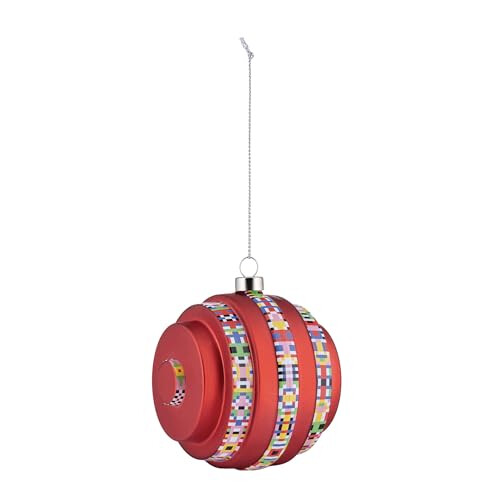 Alessi Arch ESA06 6 - Design Christmas Tree Ornament, in Blown Glass, Hand-decorated 1
