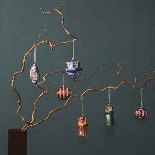 Alessi Arch ESA06 6 - Design Christmas Tree Ornament, in Blown Glass, Hand-decorated 2