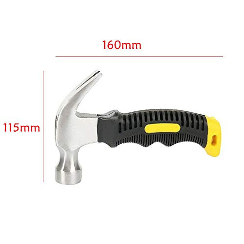 10 Oz Mini Claw Hammer Fiberglass Handle Small Stubby Hammers Nails Tool 2