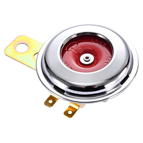 12v Brushed Chrome Horn Replacement For Motorcycles ATV Scooter 2
