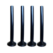 Black Radiator Pipes & Shroud Kits, 4 Pairs Plastic Radiator Pipe Cover 16mm x 200mm Pipe Central Heating Clip On Covers Radiator Accessories for Gas