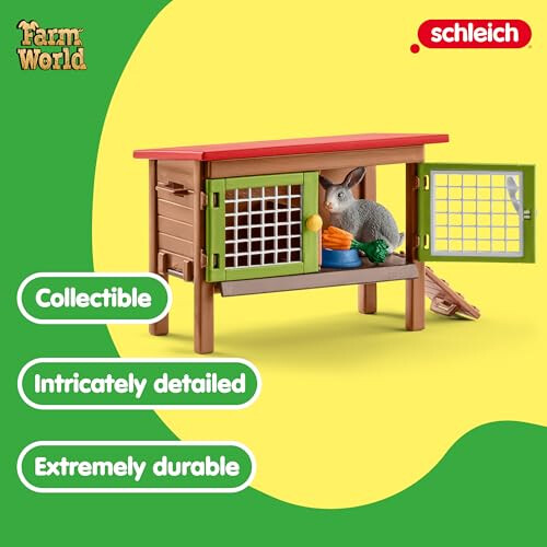 Schleich Schleich Farm World - Σετ Παιχνιδιού 9PC Κλουβί Κουνελιών με Φιγούρες και Αξεσουάρ 2
