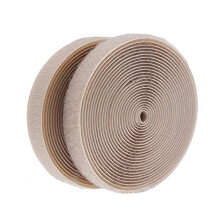 2 cm x 4.57 m roll of Hook and Loop, Sew On Nylon Fabric Tapes (not adhesive) both sides included,Khaki