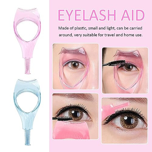 Eyelash Tools 4 Pack, Makeup Basics For Beginners, Makeup Tools, Eye Makeup Tools, Mascara Applicator Guide, Tools For Women And Girls, Beginners 2