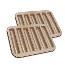 Carbon Steel Cake Bread Mold Financier Cake Baking Pan 6-Cavity